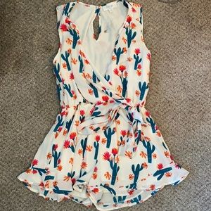 White Cactus Romper from NanaMacs